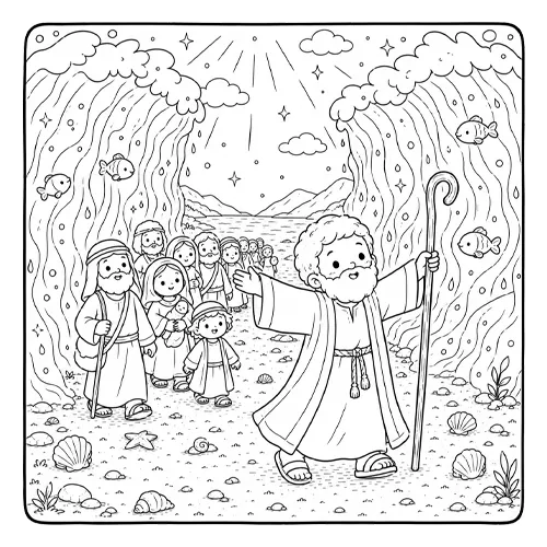Bible Stories — Volume 1 — sample coloring page